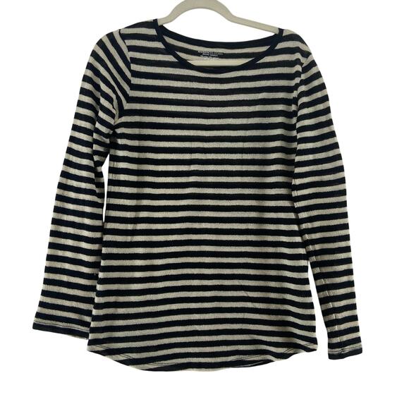Majestic Filatures Deluxe Teeshirt Stripe Long Sleeve Top Size 3 US Medium - Picture 1 of 6